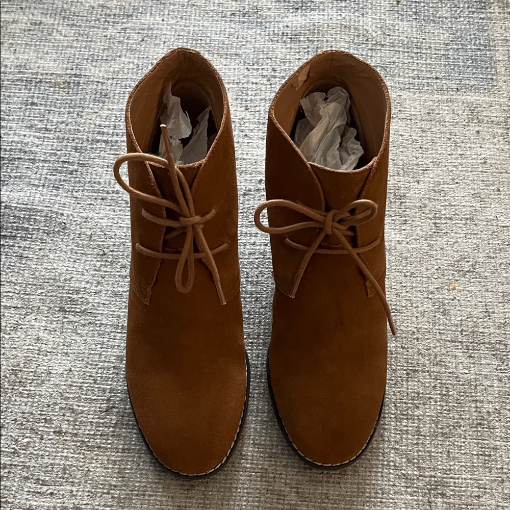 J. Jill Women's Tan Suede Ankle Boots